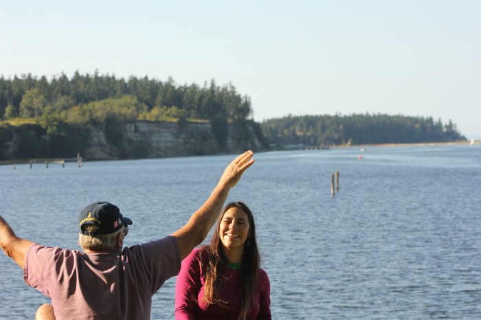 14 AUGUST 2012 - Dwana with her story telling Uncle Joe