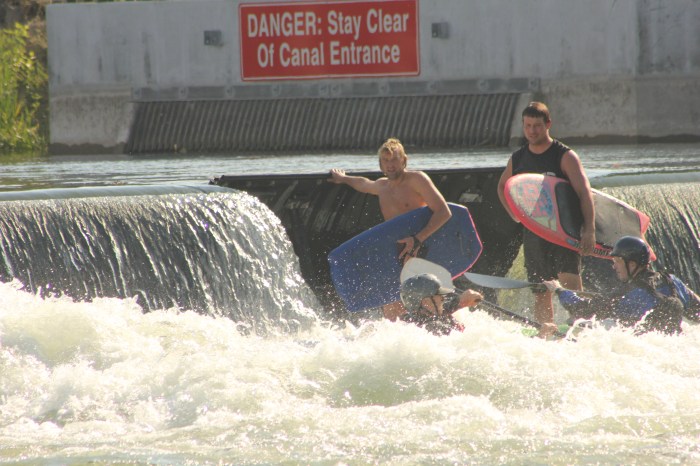 26 August 2012 - Boise Idaho Boogie Boarding Boise River